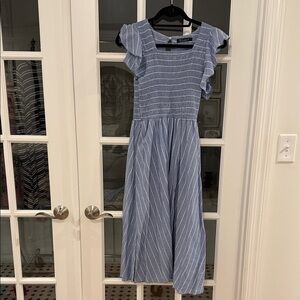 Blue Striped women’s  Dress
